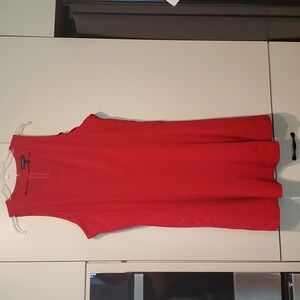 Size 20 Banana Republic Sheath Sleeveless Dress Red New W/Tags Dressy Classic